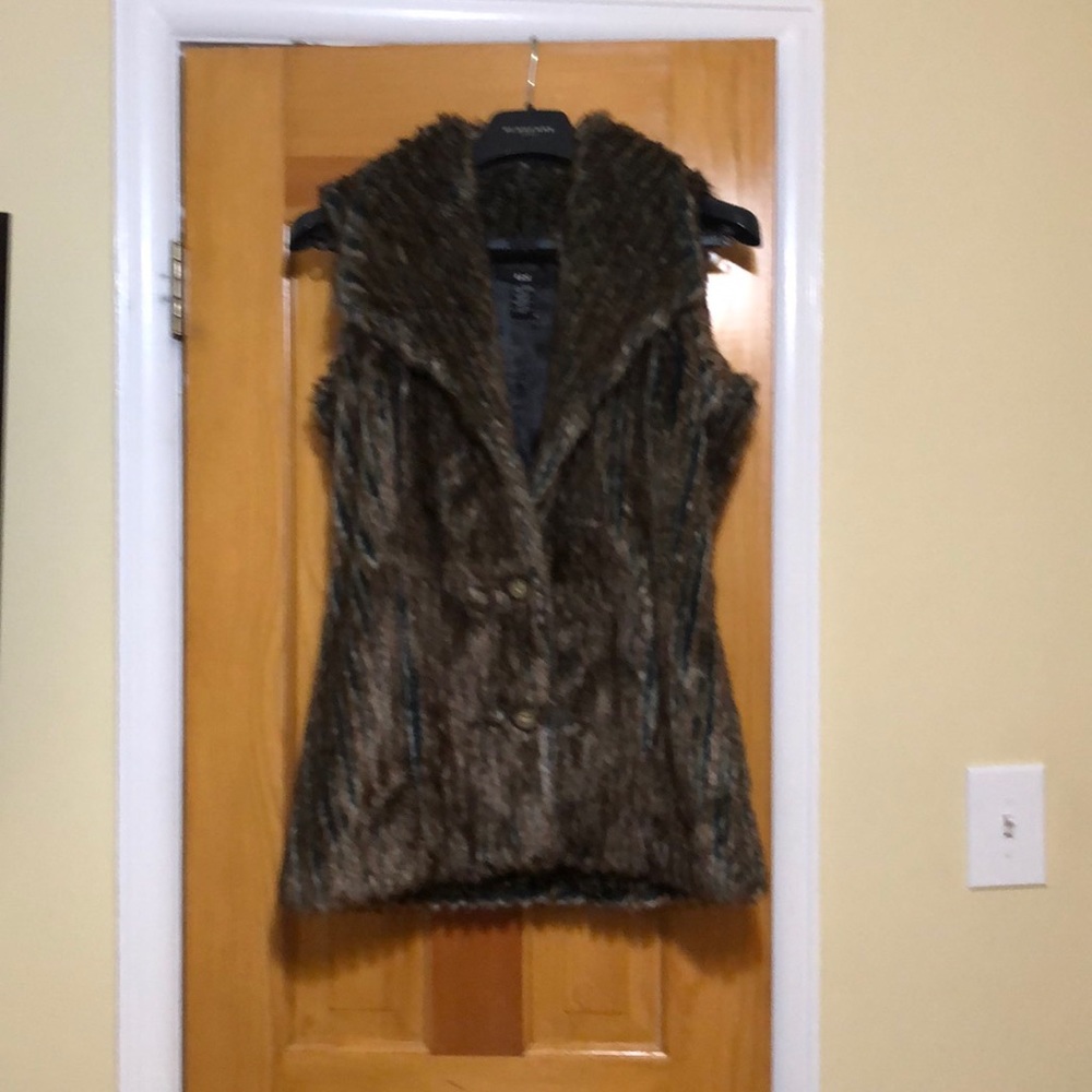 Faux fur vest